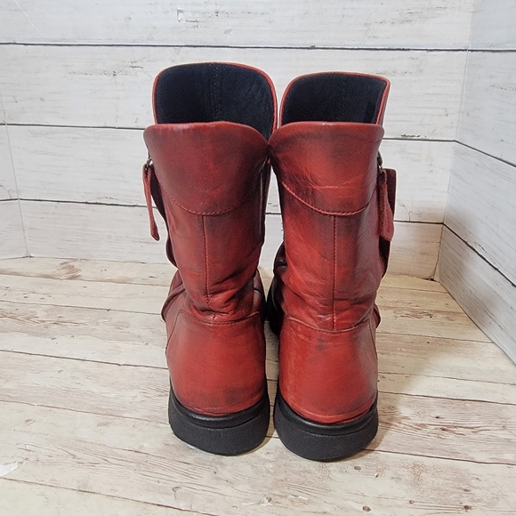 Miz Mooz Danny Women's Mid-Calf Boot Antique Red EU 39 - Picture 5 of 10